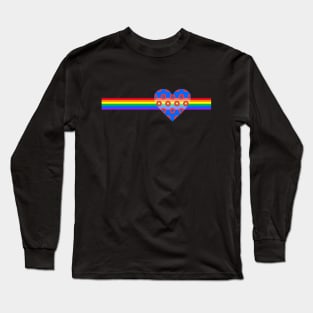 Phish Donuts Heart with Pride Rainbow Long Sleeve T-Shirt